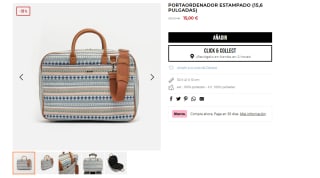 Misako portaordenador estampado geometrico 15,6 pulgadas por 15€