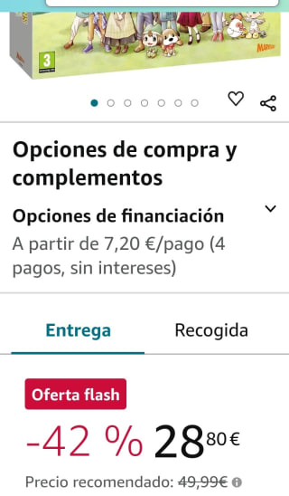 Story of Seasons: A Wonderful Life Limited Edition Xbox Series X por 28,80€.