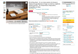 Kit de Ring Alarm XL con sirena exterior por 389,99€