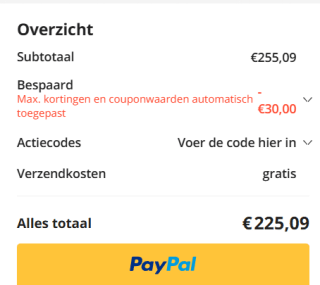 WH-1000XM5 draadloze koptelefoon met Noise Cancelling voor €225,09 dmv code bij Aliexpress