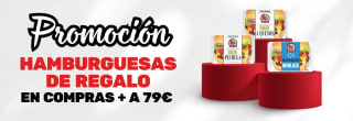 Pack de Hamburguesas de regalo en compras + 79€ con Envío Gratis