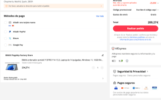 Portátil BMAX Y13PR Y14 Windows 11 14" 16GB RAM LPDDR5 512GB SSD 1920x1080 IPS por solo 209,27€