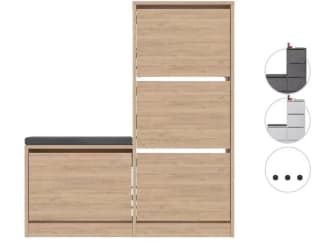 Kalune Dude Schoenenkast | 105 x 119 x 26 cm voor €99,95 bij iBOOD