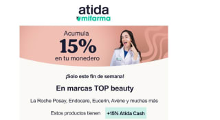 Beauty Days,Acumula 15% en Atida Cash en gran variedad de productos