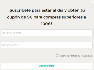 -5€ descuento para tu compra de +100€