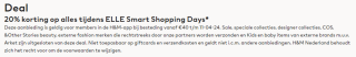 20% korting op alles als H&M Member