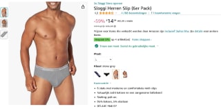 6-pack Sloggi herenslips voor €14,34