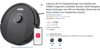 Xiaomi Roborock Q5 Pro Robotstofzuiger met dweilfunctie voor €179,99 bij Amazon