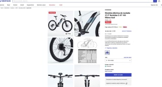 Bicicleta eléctrica de montaña Rockrider por solo 799,99€