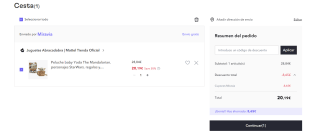 Peluche Star Wars The Mandalorian 28 cm Baby Yoda por 13,50€