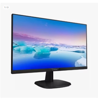 Philips 243V7QDSB/00 - Monitor IPS de 24" (Full HD, 1920x1080, Sin bordes, Flicker Free, Low Blue Mode, VESA, VGA + HDMI + DVI) por 79.05€ (Cuenta Nueva 67.05€)