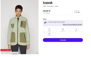 Forro Polar para Mujer Icepeak YONI por 28€