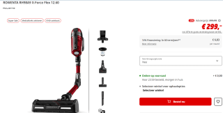 Rowenta RH98A9 X-Force Flex 12.60 steelstofzuiger voor €199 bij Media Markt