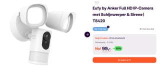 Eufy Floodlight IP-Beveiligingscamera voor €99 bij Ibood