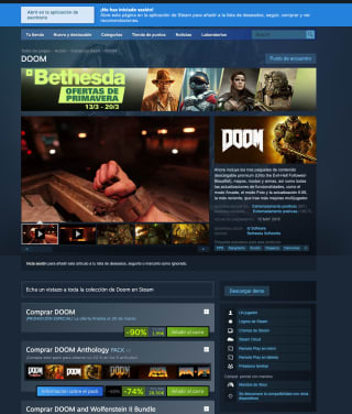 Juego DOOM Steam por solo 1,99€