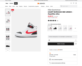 Zapatillas Nike Sportswear COURT BOROUGH MID por 43,95€