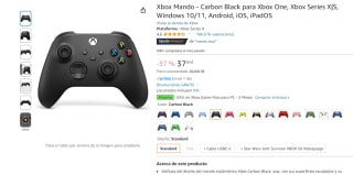 Xbox Mando Carbon Black para Xbox One, Xbox Series X|S por 37,90€