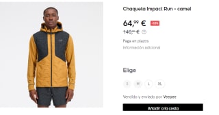 Chaqueta para Hombre New Balance Impact Run por 64.99€