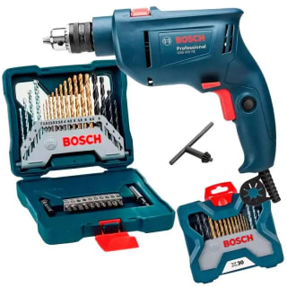 Furadeira Industrial + Estojo 30 Pçs da BOSCH - R$ 326,90