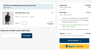G-STAR ribgebreide top voor €21,22 dmv code bij G-Star