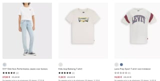 Levi’s sale met 50% korting op geselecteerde items
