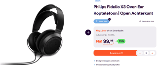 Philips Fidelio X3 Over-Ear Koptelefoon voor €99,95 bij iBood