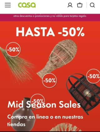 Hasta -50% de Descuento en Casa.