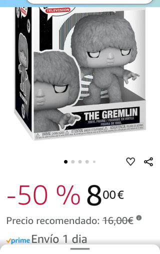 Funko Pop TV Gremlin por 8€.