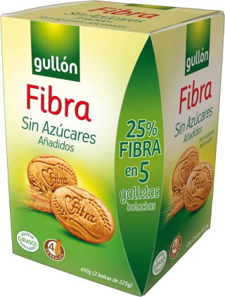 Gullón Galleta Fibra sin Azúcar de 450g por 2,36€