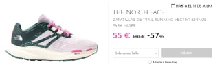 Zapatillas de Trekking de Mujer The North Face VECTIV EMINUS por 55€