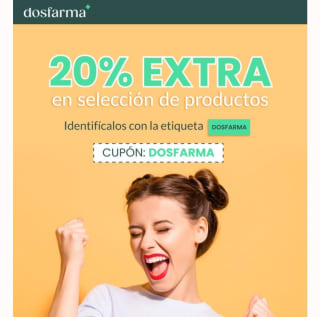 20% descuento extra en productos seleccionados en Dosfarma