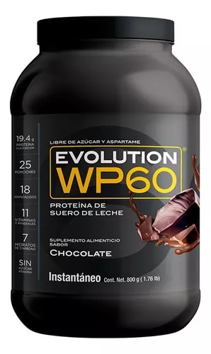 Proteína Evolution WP60 800g por $416 en Mercado Libre