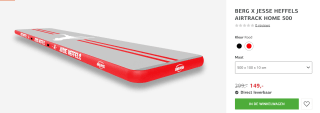 BERG Airtrack Home 500 x 100 x 10 cm - Jesse Heffels voor €149