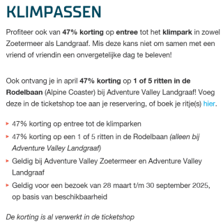 47% korting op wintersport activiteiten bij SnowWorld