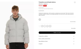 Cazadora acolchada básica para Hombre por 14.9€