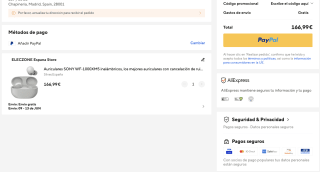 Auriculares SONY WF-1000XM5 inalámbricos por solo 166,99€