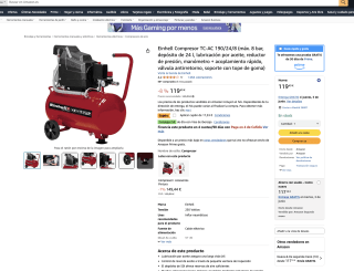 Einhell Compresor TC-AC 190/24/8 por solo 101,96€