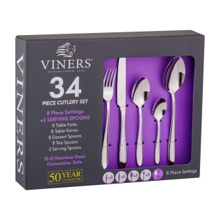 Viners 34-Piece Stainless Steel Cutlery Set - £29.98