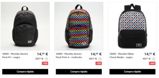 Ropa, calzado y accesorios Vans desde solo 1,50€ preciazos