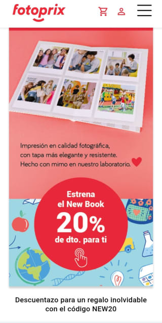 -20% Libro Profesor desde Fotoprix.