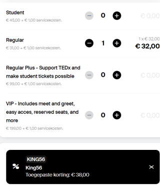 Tickets voor TEDxEindhoven met 56% korting