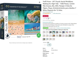 Puzle marca Trefl Aerial Mindblow: Waiting for High Tide de 1500 piezas por 5,50€