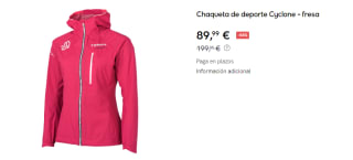 Chaqueta de Mujer Ternua Cyclone por 89.99€