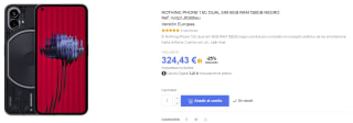 Nothing Teléfono libre (1) de 8GB/128GB por 324,43€