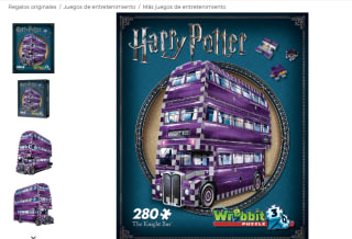 Puzzle 3D Harry Potter autobús noctámbulo por 12,95€