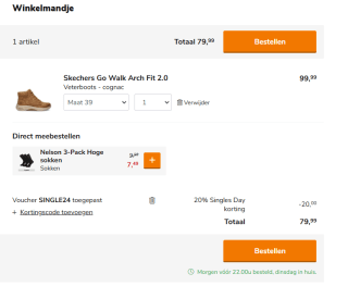 20% korting op de bijna alles bij Nelson