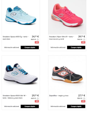 Recopilacion de Zapatillas de Padel y Tenis Lotto con Hasta 60% de Descuento en Privalia