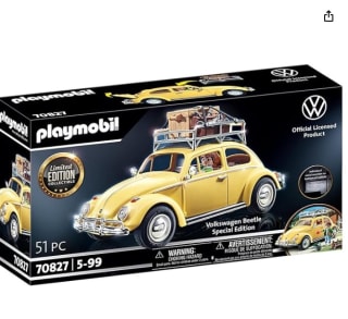 Set Playmobil Volkswagen Beetle como Coche Familiar Amarillo por 32,90€