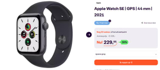Apple Watch SE 2021 - Smartwatch 44 mm voor €229,95 bij ibood