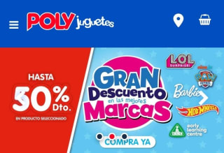 Hasta -50% de Descuento en Poly Juguetes.